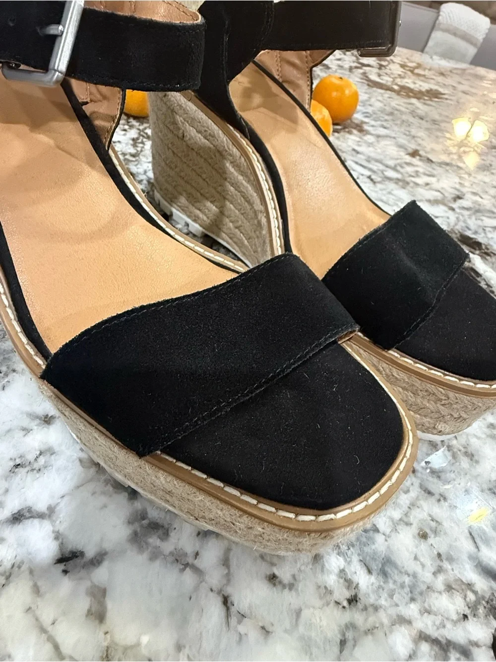 Crown Vintage Platform Espadrilles Wedge Sandals woman’s size 9.5
